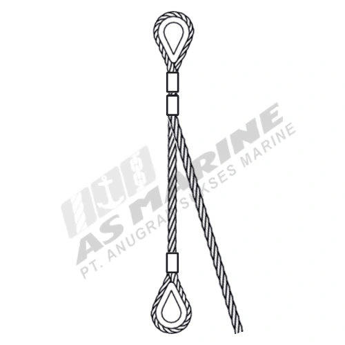 mechanical-splice-2-legs-wire-rope-sling-thimble-plain